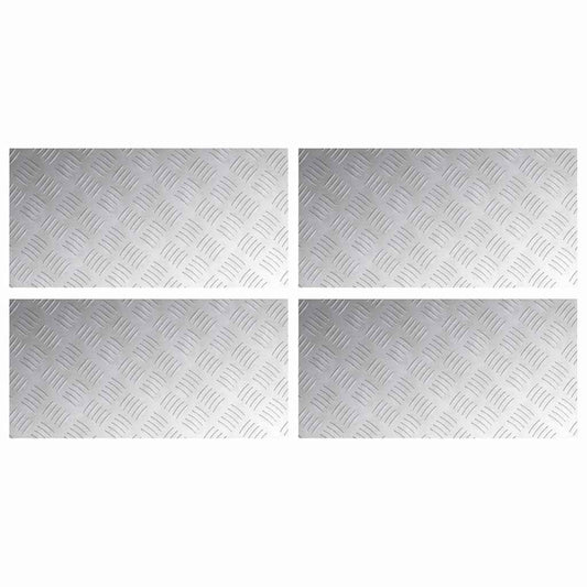 Rautenscheiben 4 pcs Silber 60 x 30 cm Aluminium