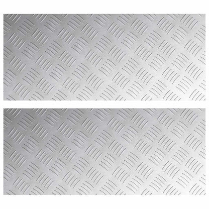 Rautenscheiben 2 pcs Silber 70 x 30 cm Aluminium