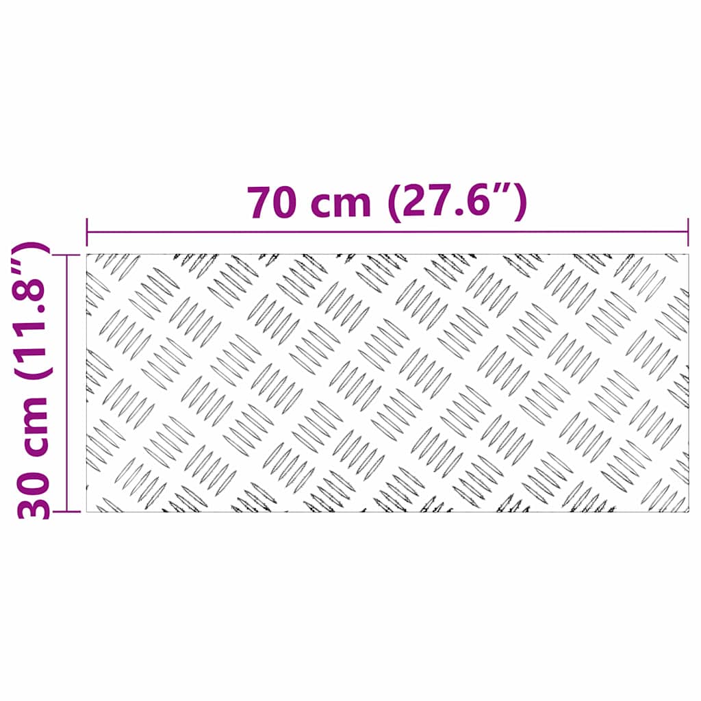 Rautenscheiben 4 pcs Silber 70 x 30 cm Aluminium