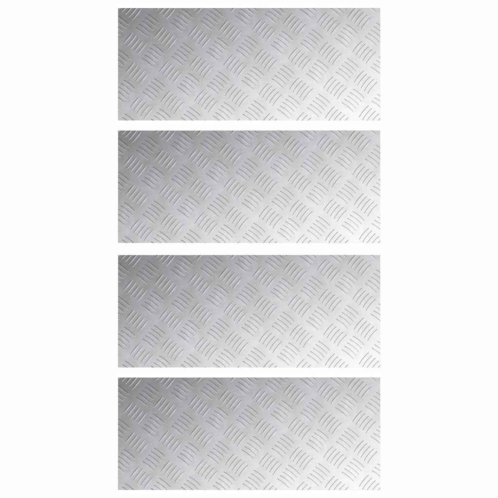 Rautenscheiben 4 pcs Silber 70 x 30 cm Aluminium