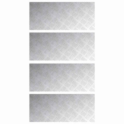 Rautenscheiben 4 pcs Silber 70 x 30 cm Aluminium
