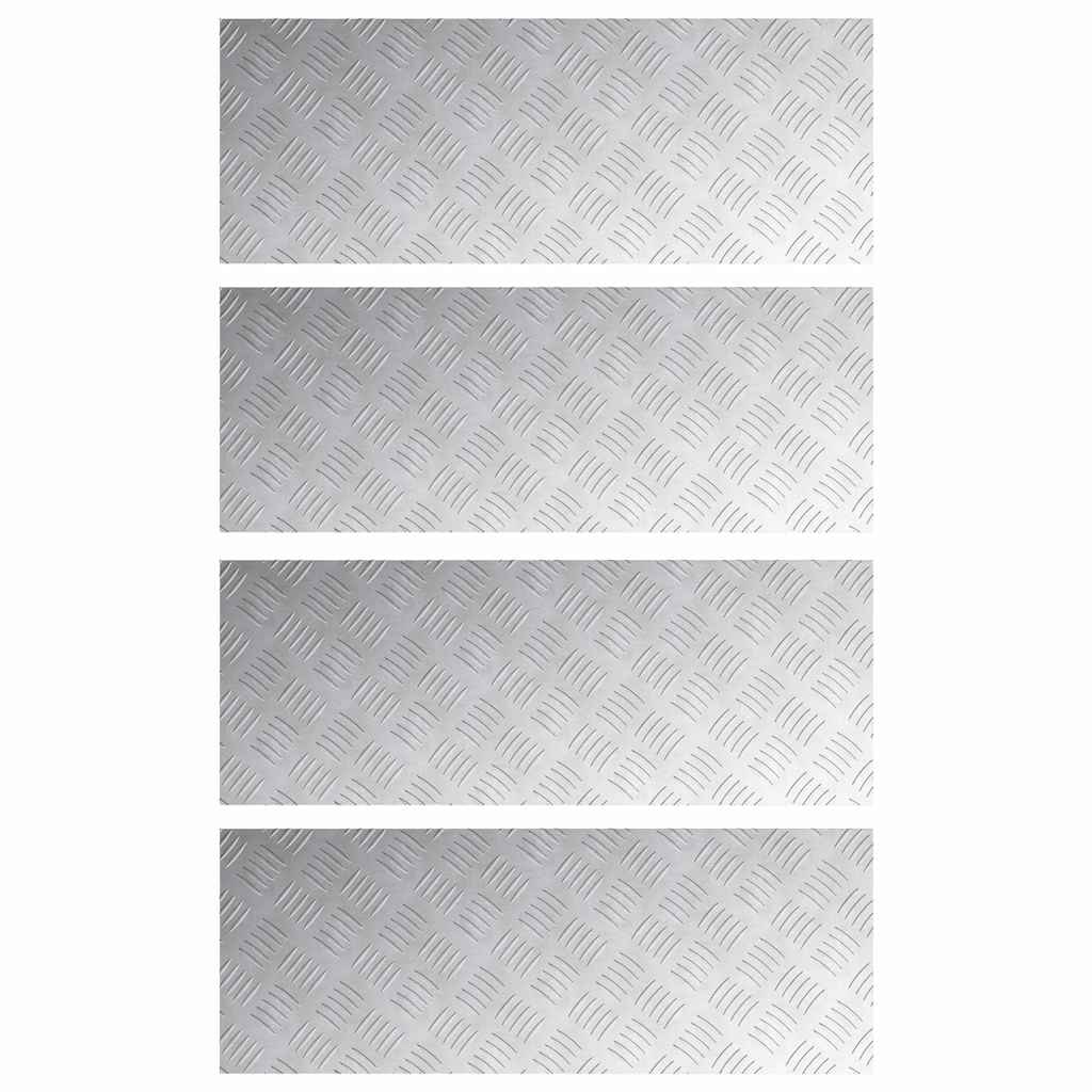 Rautenscheiben 4 pcs Silber 80 x 30 cm Aluminium