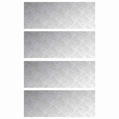 Rautenscheiben 4 pcs Silber 80 x 30 cm Aluminium