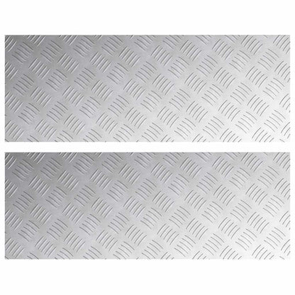 Rautenscheiben 2 pcs Silber 80 x 30 cm Aluminium