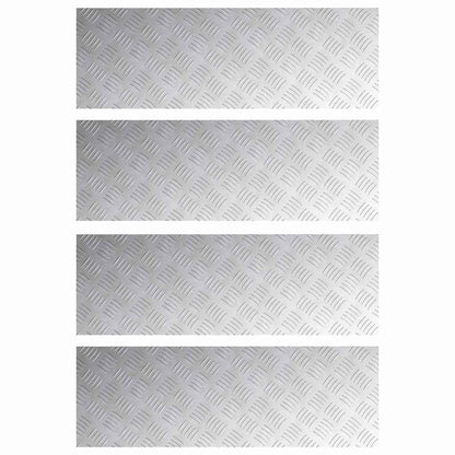 Rautenscheiben 4 pcs Silber 90 x 30 cm Aluminium