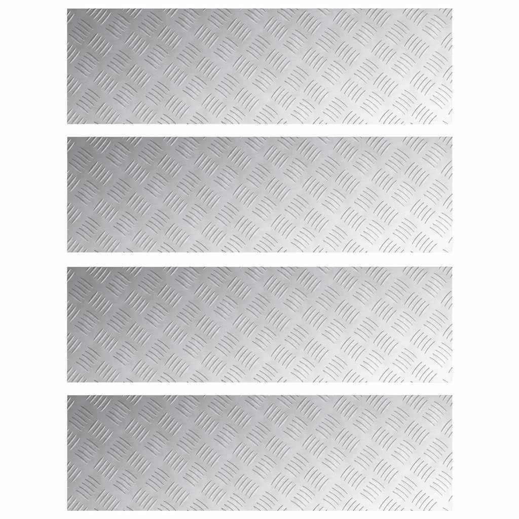 Rautenscheiben 4 pcs Silber 100 x 30 cm Aluminium