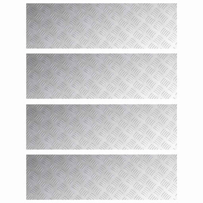 Rautenscheiben 4 pcs Silber 100 x 30 cm Aluminium