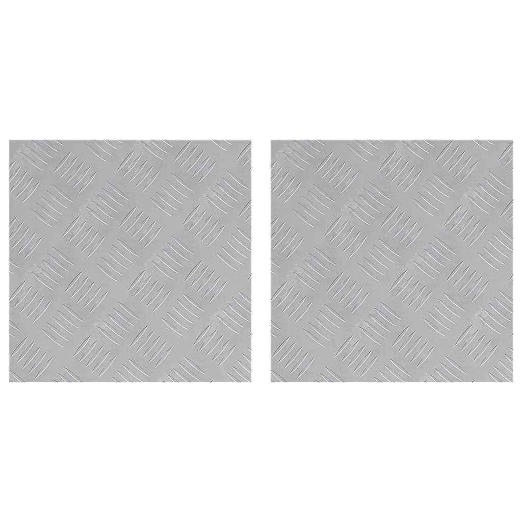 Rautenscheiben 2 pcs Silber 40 x 40 cm Aluminium