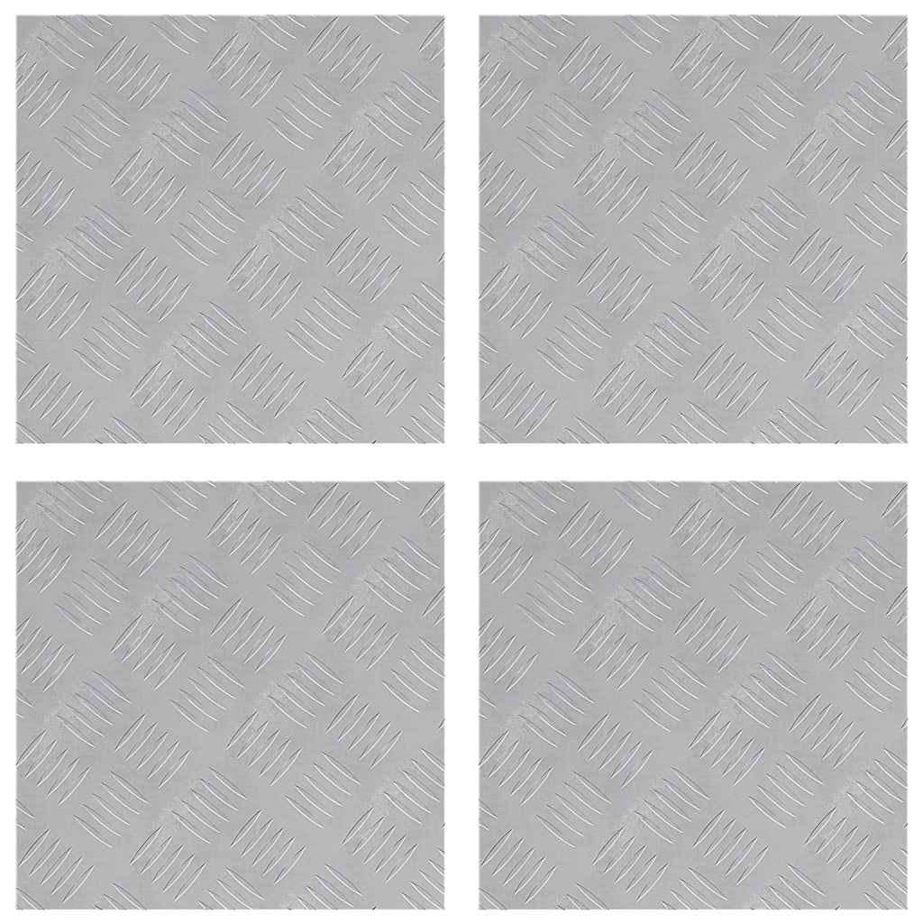 Rautenscheiben 4 pcs Silber 40 x 40 cm Aluminium