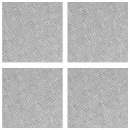 Rautenscheiben 4 pcs Silber 40 x 40 cm Aluminium