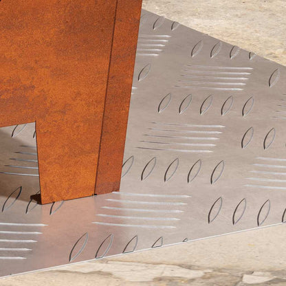 Rautenscheiben 2 pcs Silber 50 x 40 cm Aluminium