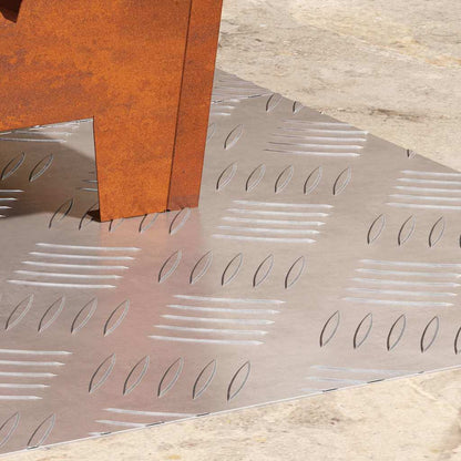 Rautenscheiben 2 pcs Silber 60 x 40 cm Aluminium