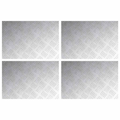 Rautenscheiben 4 pcs Silber 60 x 40 cm Aluminium