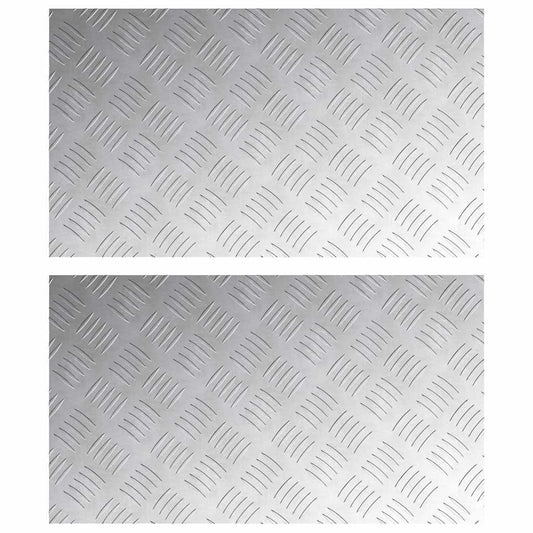 Rautenscheiben 2 pcs Silber 70 x 40 cm Aluminium