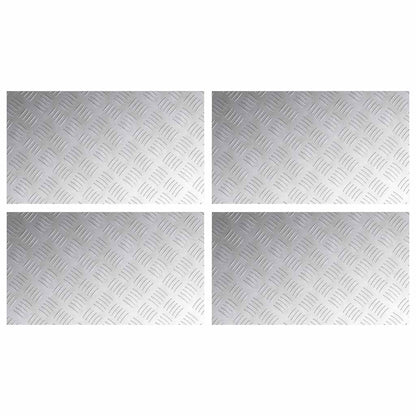 Rautenscheiben 4 pcs Silber 70 x 40 cm Aluminium