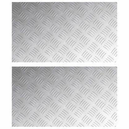 Rautenscheiben 2 pcs Silber 70 x 40 cm Aluminium