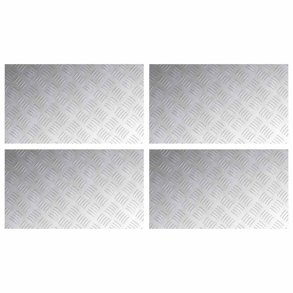 Rautenscheiben 4 pcs Silber 70 x 40 cm Aluminium
