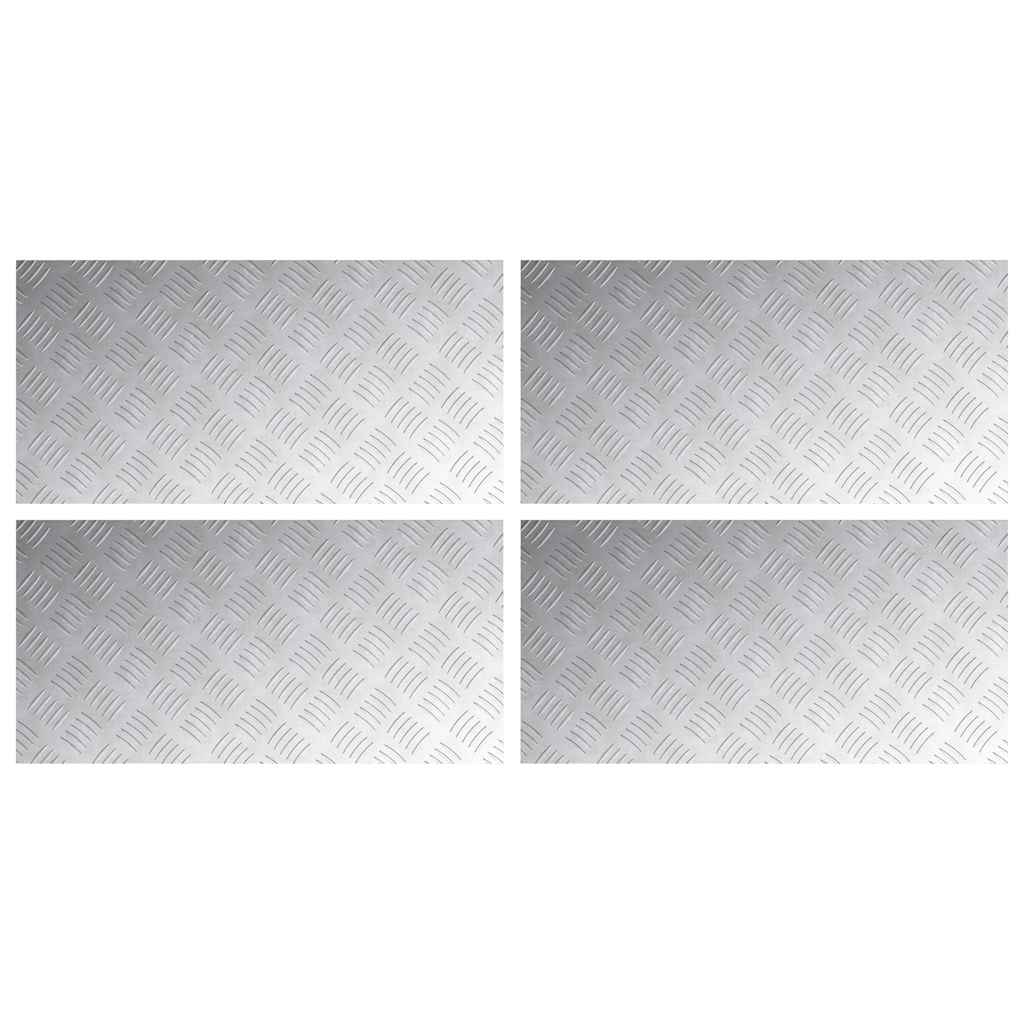 Rautenscheiben 4 pcs Silber 80 x 40 cm Aluminium