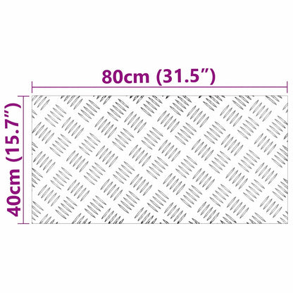 Rautenscheiben 4 pcs Silber 80 x 40 cm Aluminium