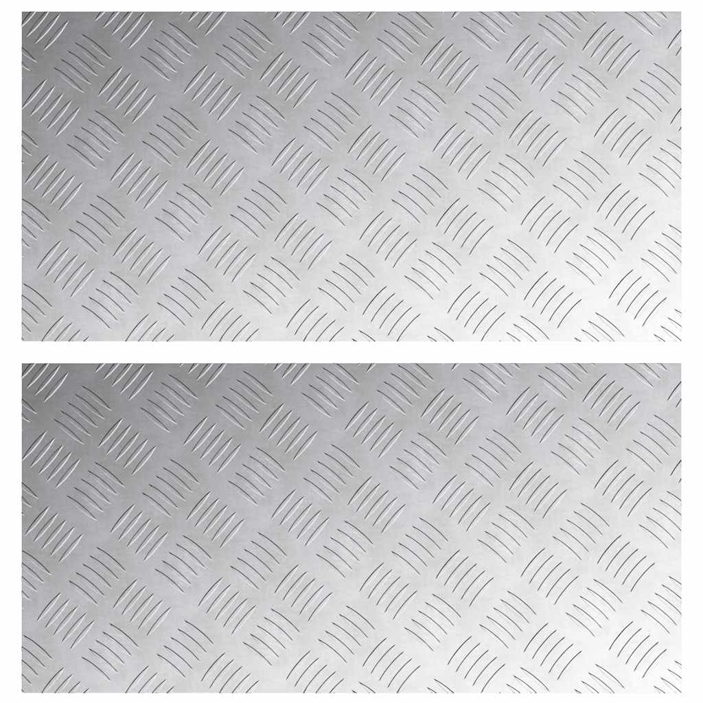 Rautenscheiben 2 pcs Silber 80 x 40 cm Aluminium