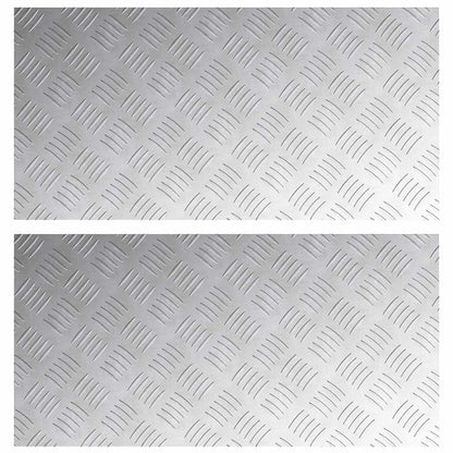 Rautenscheiben 2 pcs Silber 80 x 40 cm Aluminium