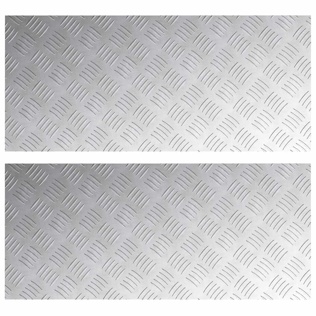 Rautenscheiben 2 pcs Silber 90 x 40 cm Aluminium