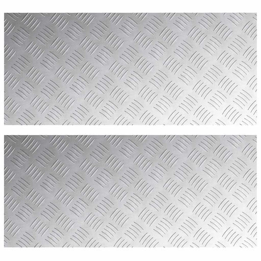 Rautenscheiben 2 pcs Silber 90 x 40 cm Aluminium