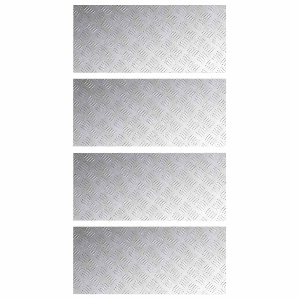 Rautenscheiben 4 pcs Silber 90 x 40 cm Aluminium