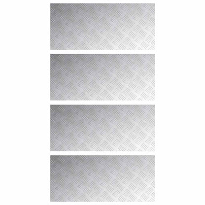 Rautenscheiben 4 pcs Silber 90 x 40 cm Aluminium