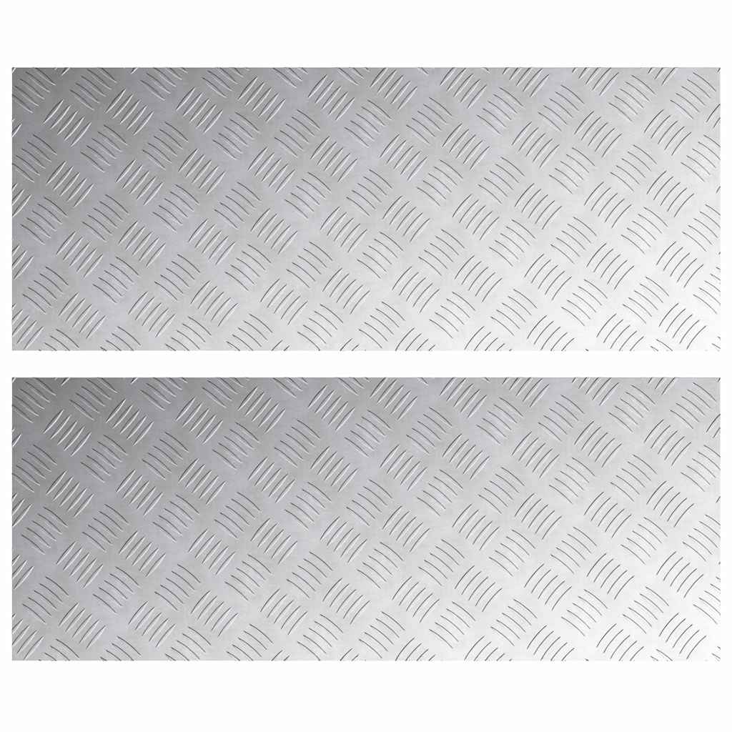 Rautenscheiben 2 pcs Silber 100 x 40 cm Aluminium