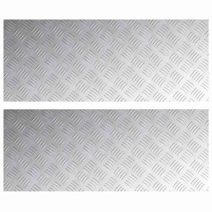 Rautenscheiben 2 pcs Silber 100 x 40 cm Aluminium