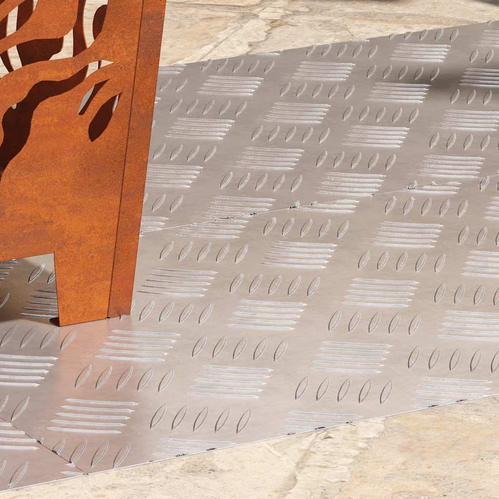Rautenscheiben 4 pcs Silber 100 x 40 cm Aluminium