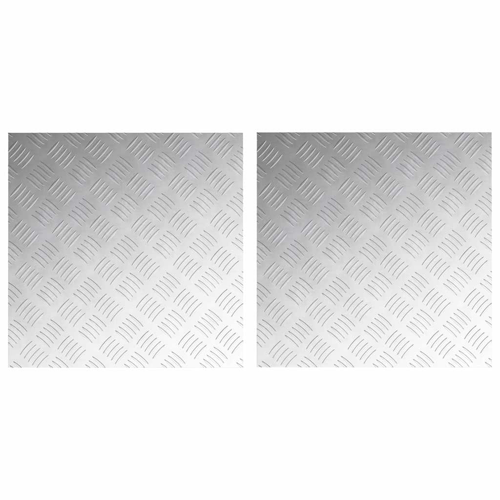 Rautenscheiben 2 pcs Silber 50 x 50 cm Aluminium