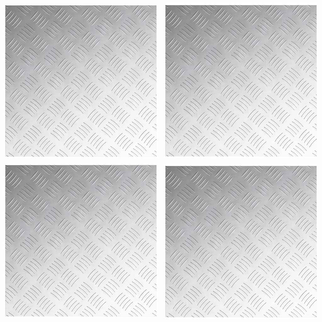 Rautenscheiben 4 pcs Silber 50 x 50 cm Aluminium
