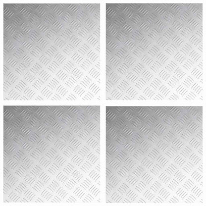 Rautenscheiben 4 pcs Silber 50 x 50 cm Aluminium