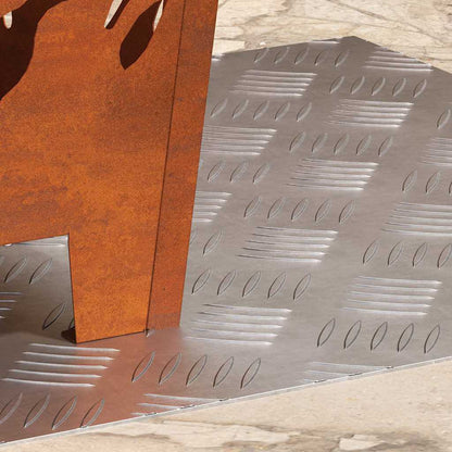 Rautenscheiben 2 pcs Silber 50 x 50 cm Aluminium
