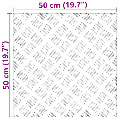 Rautenscheiben 2 pcs Silber 50 x 50 cm Aluminium