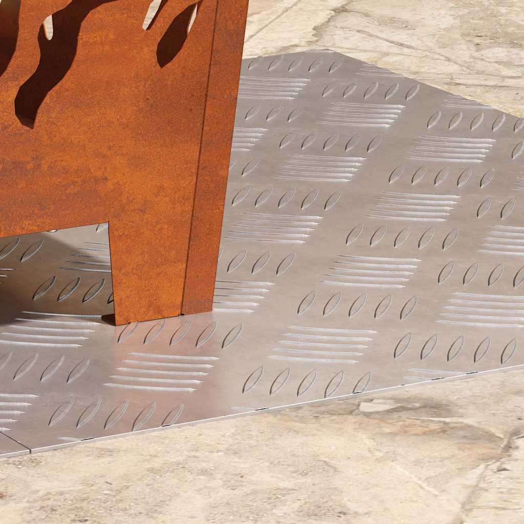 Rautenscheiben 2 pcs Silber 60 x 50 cm Aluminium