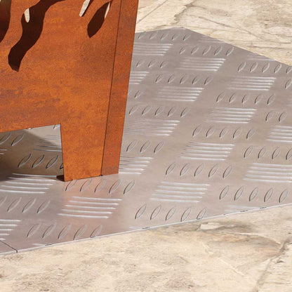 Rautenscheiben 2 pcs Silber 60 x 50 cm Aluminium