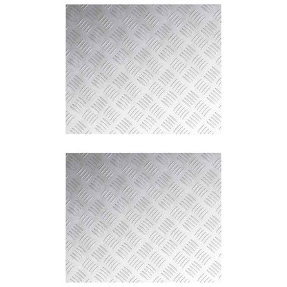 Rautenscheiben 2 pcs Silber 60 x 50 cm Aluminium