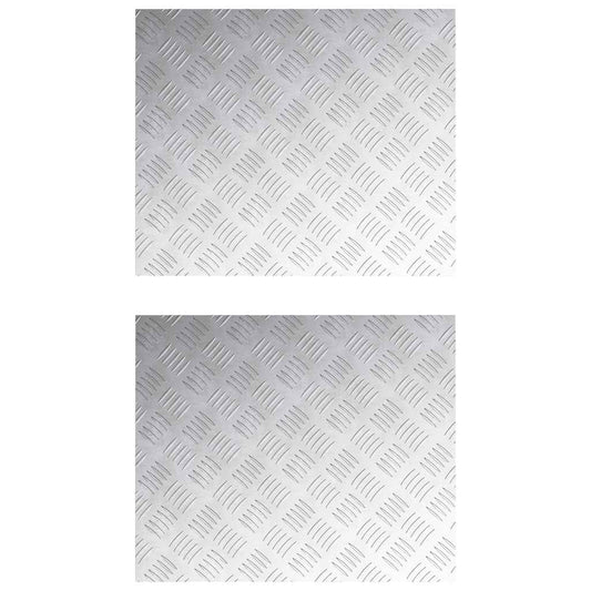 Rautenscheiben 2 pcs Silber 60 x 50 cm Aluminium