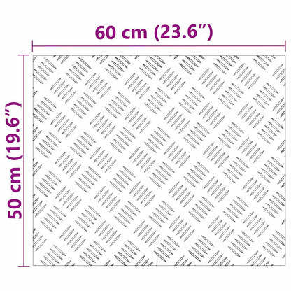 Rautenscheiben 2 pcs Silber 60 x 50 cm Aluminium