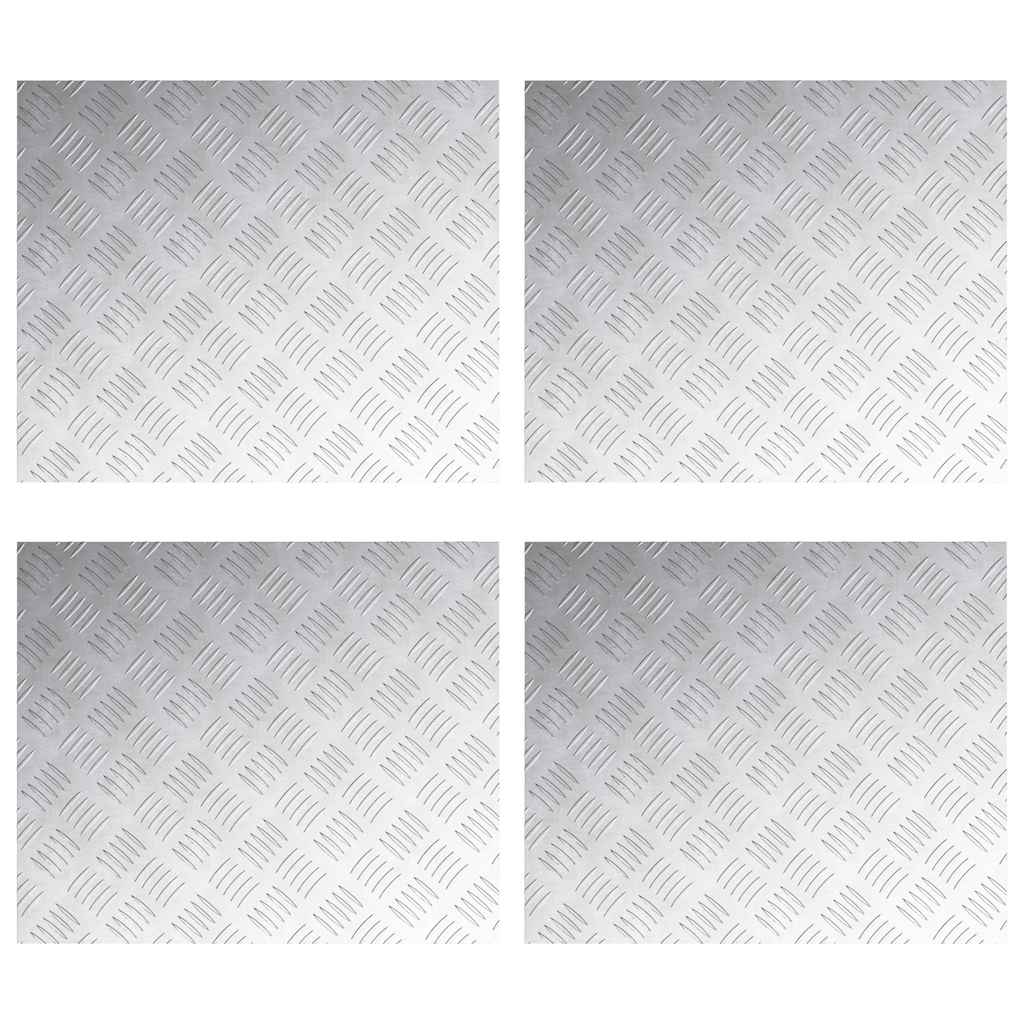 Rautenscheiben 4 pcs Silber 60 x 50 cm Aluminium