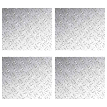Rautenscheiben 4 pcs Silber 60 x 50 cm Aluminium