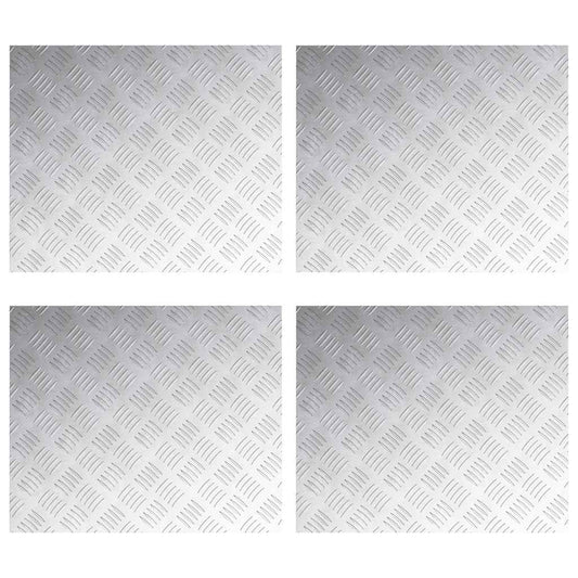 Rautenscheiben 4 pcs Silber 60 x 50 cm Aluminium