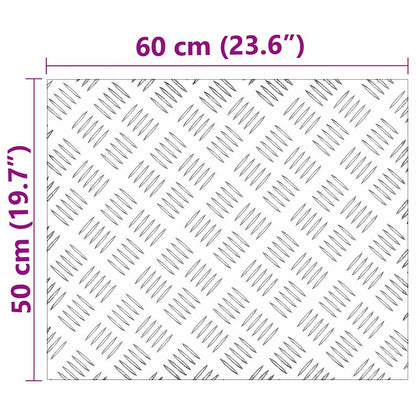 Rautenscheiben 4 pcs Silber 60 x 50 cm Aluminium