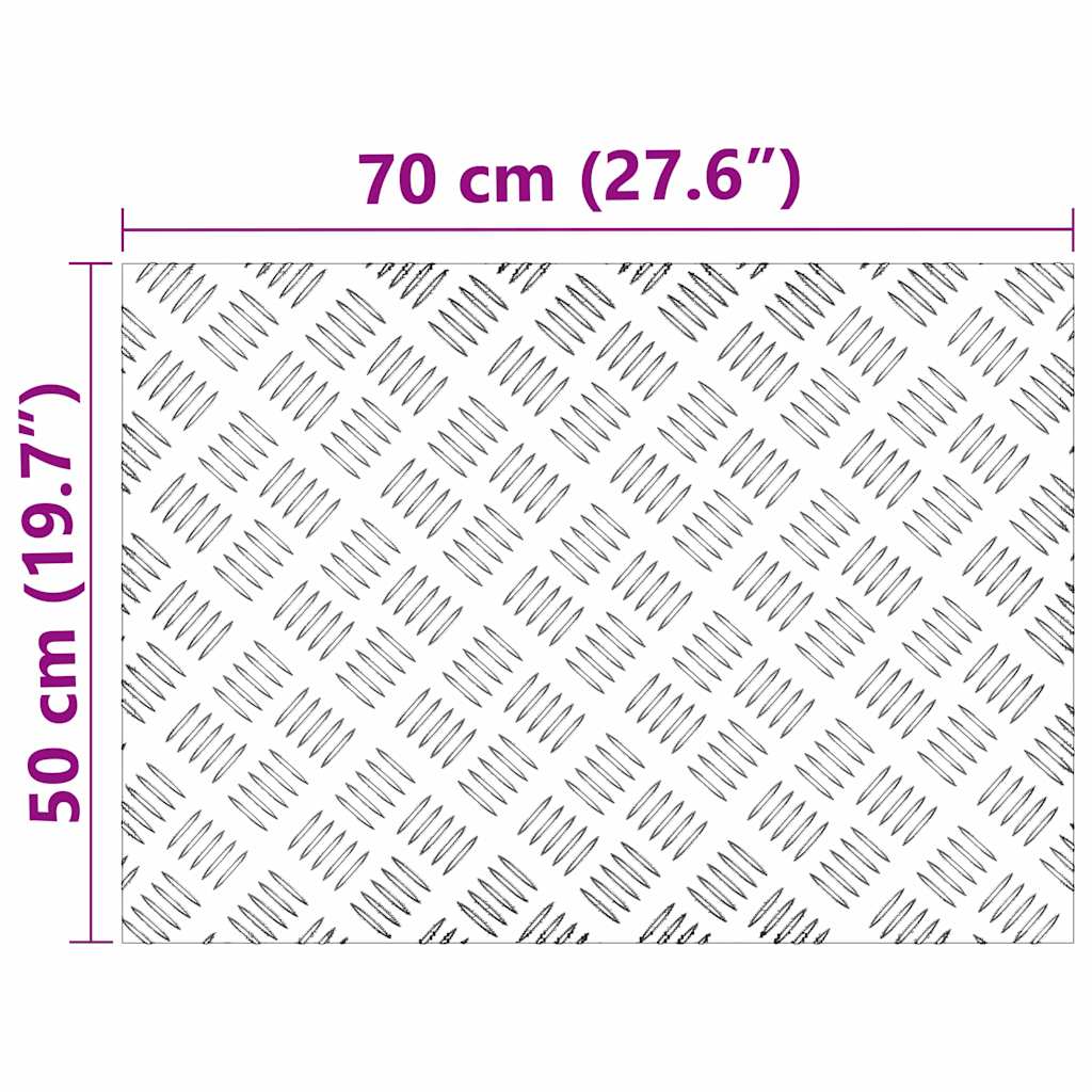 Rautenscheiben 2 pcs Silber 70 x 50 cm Aluminium