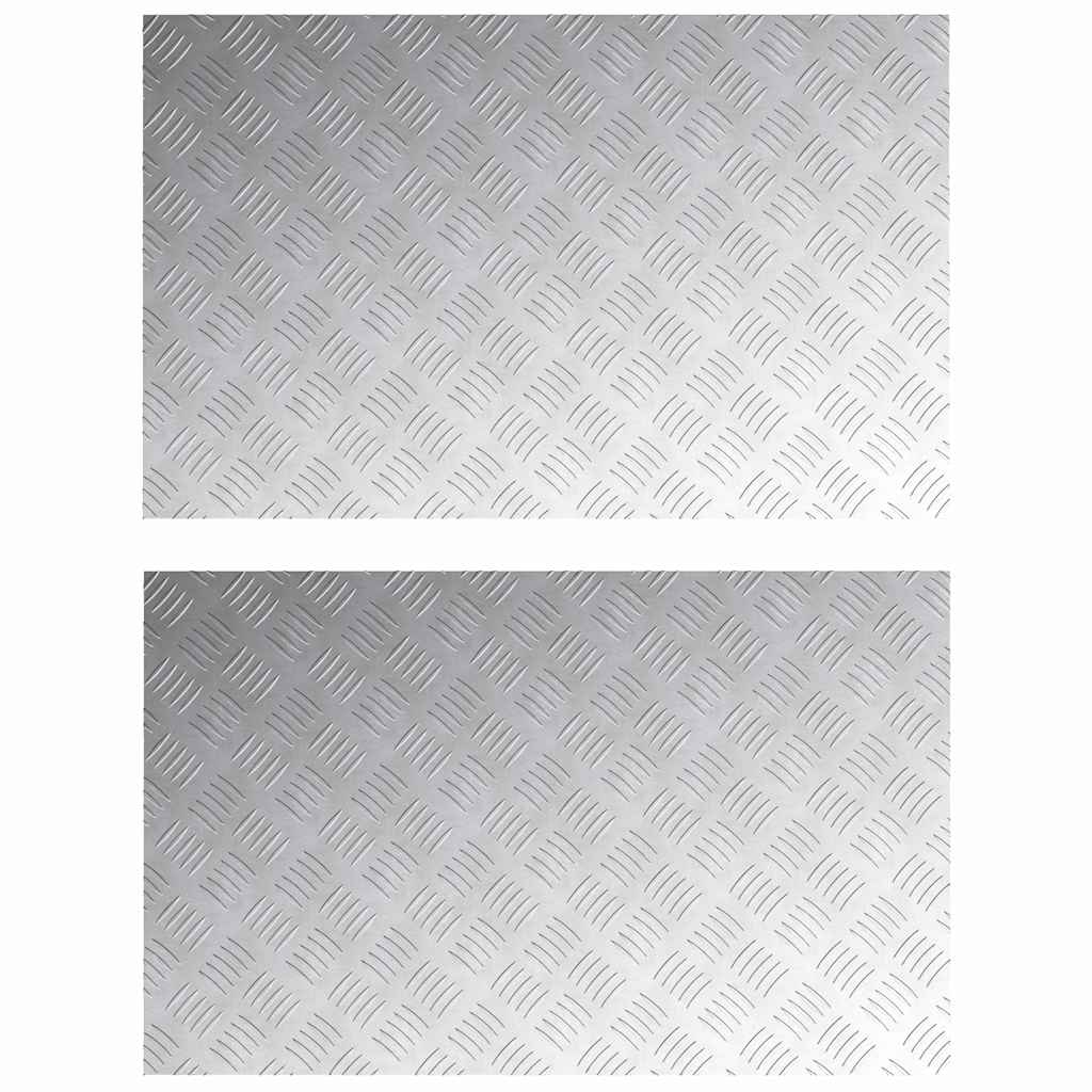 Rautenscheiben 2 pcs Silber 80 x 50 cm Aluminium