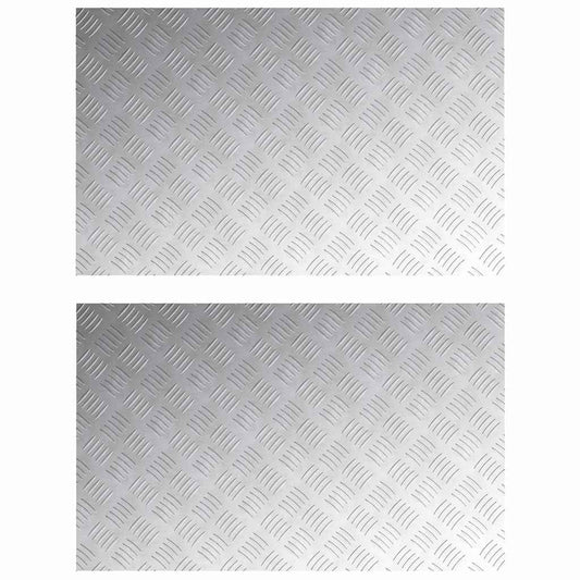 Rautenscheiben 2 pcs Silber 80 x 50 cm Aluminium