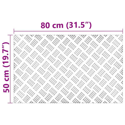 Rautenscheiben 2 pcs Silber 80 x 50 cm Aluminium